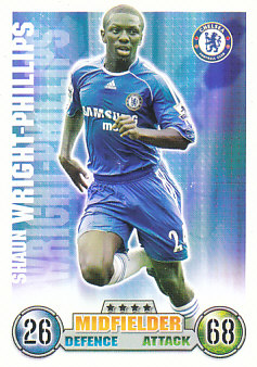 Shaun Wright-Phillips Chelsea 2007/08 Topps Match Attax #92
